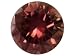 MIN 2.50CT 8MM ROUND DIAMOND CUT BLUSH ZIRCON