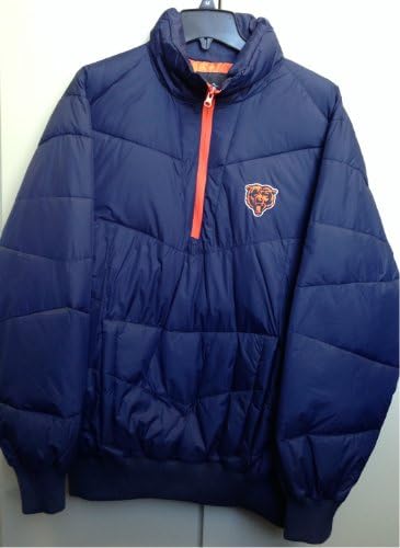 Officially Licensed NFL Chicago Bears Down Pull Over Jacket (X-Large)