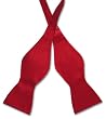 Biagio SELF TIE Bow Tie Solid DARK RED Color Men's BowTie