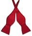 Biagio SELF TIE Bow Tie Solid DARK RED Color Men's BowTie