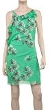 SILK  COTTON VOILE RUFFLED DRESS