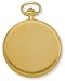 Avalon 17 Jewel Mechanical Skeleton Gold-tone Covered Pocket Watch with Chain, #4037G image 3