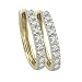 14K Yellow Gold 1/4 ct. Diamond Huggie Earrings