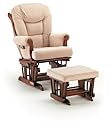 Shermag Glider Rocker w/ Ottoman in Cherry