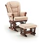 Shermag Glider Rocker w/ Ottoman in Cherry