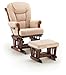 Shermag Glider Rocker w/ Ottoman in Cherry