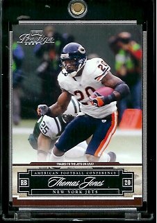 2007 Playoff Prestige Football Card #30 Thomas Jones - New York Jets - Mint Condition - Shipped In Protective ScrewDown Case!