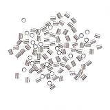 Sterling Silver Micro Crimp Beads 1.5mm x 2mm (100)
