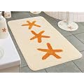 Sanwood 8011870 Shell Badteppich, Polyacryl, table tuft, 60 x 60 cm