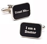 Doctor Slogan Cufflinks - Medical Themed Formal Wear - Cufflinks
