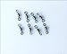 Great Deal(TM) Hot sale 100PCS Ball Bearing Swivel Solid Rings Fishing Connector 7# 10mm 22kg