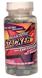 Stacker 3 Metabolizing Fat Burner with Chitosan, Capsules, 100-Count Bottle