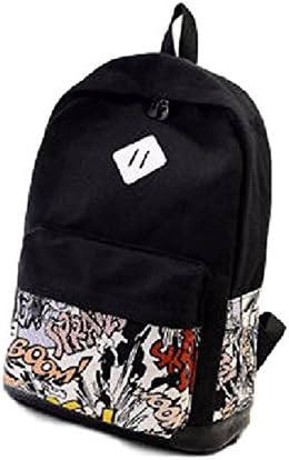 GBX Gear® Unisex Canvas Backpack School Bag Travel Bag Laptop High School Bag(Boom)