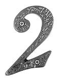 RN2BP - Acorn House Number 2 - Black Hand Forged Iron