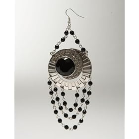 bebe Crystal Draped Swirl Earrings