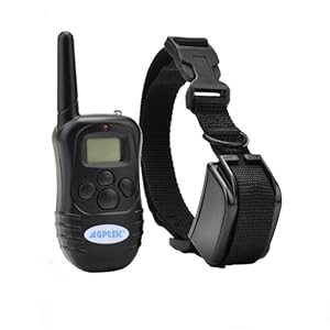 AGPtek® Rechargeable Wireless LCD digital dog Training Shock collar with 100LV of Shock and Vibration, Remote Control