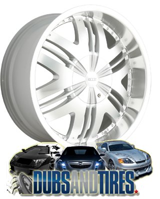 DIP Phoenix (Series D36) Hyper Silver with Machined Face - 24 x 9 Inch Wheel