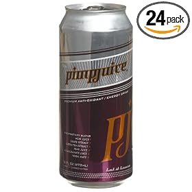 Pimp Juice Premium Anti-oxidant Energy Drink, Purple, 16-Ounce Cans (Pack of 24)