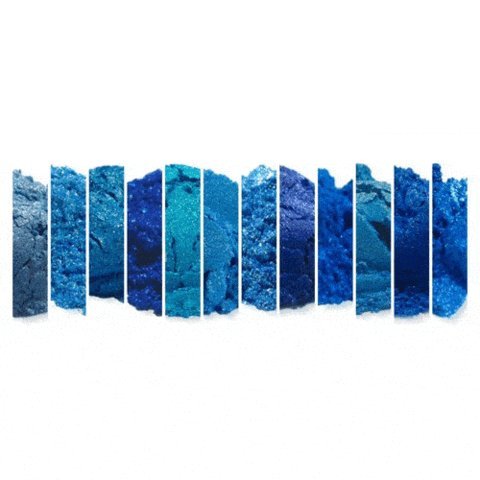 Blue Mica Sample Set Powder Soap Making Colorant Cosmetics Art Crafts Nail Polish Resin Casting Stamping Dye Pigment Color