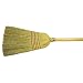 Weiler 70308 Corn Fiber Janitor Upright Broom with Wood Handle, 1-1/2" Head Width, 57" Overall Length, Natural