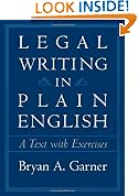 Legal Writing in Plain English: A Text with Exercises