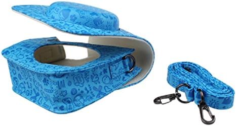 ABC® 2015 New Cute PU Leather Camera Bag Case with Pocket For FUJIFILM Instax Mini 8 Mini 8s (Blue)