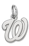 Washington Nationals "W" Pendant Sterling Silver