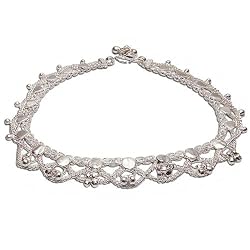 Anklet Chains Sterling Silver Foot Jewelry Pair 10 inches (sanklt075)