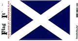 Scotland-Cross Heavy Duty Vinyl Bumper Sticker (3 x 5 Inches)