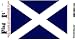 Scotland-Cross Heavy Duty Vinyl Bumper Sticker (3 x 5 Inches)