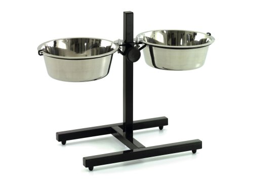 Karlie 43036 Doppelnapfst&auml;nder Metall, 24 cm f&uuml;r 2 x 2800 ml Preisvergleich