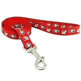 NCAA Georgia Bulldogs 4' Red Medium Pet Leash