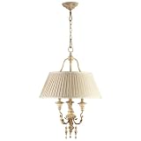 Maison French Country Antique White 3 Light Chandelier