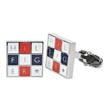 Tommy Hilfiger Herren-Manschettenknöpfe Edelstahl Emaille blau/weiß/rot 16 mm 2700049