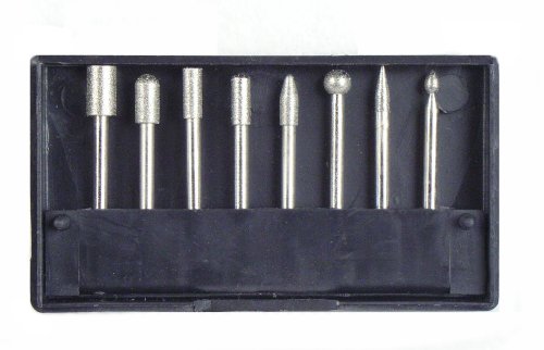 American Presto 19402 Jumbo Coarse Diamond Burr Set, 8 Pieces