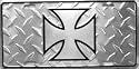 Maltese Cross West Coast Choppers Logo License Plates Metal