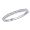 Sterling Silver Princess Cut Diamond Wedding Band (0.16 cttw) (Size-5)