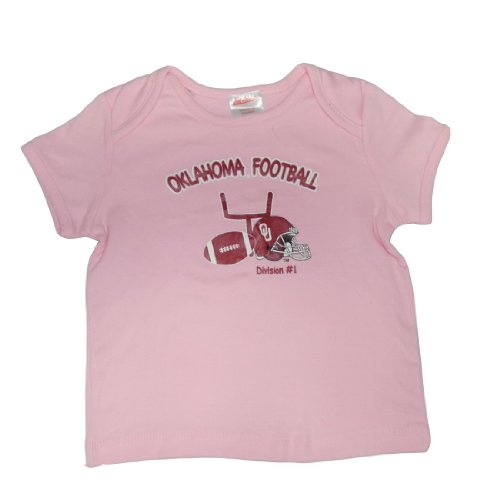 Infant / Baby NCAA Oklahoma Sooners My First Tee T-Shirt - Pink (Size: 24)