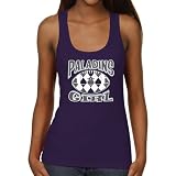 NCAA Furman Paladins Ladies Argyle Girl Junior's Ribbed Tank Top - Purple