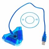Neewer BLUE PS2 CONTROLLER to PC USB ADAPTER CONVERTER FOR Sony Playstation PS2