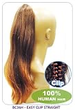 New born free human hair ponytail: E.C.L.ST/H-Color: T4/30