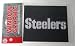 PITTSBURGH STEELERS SILVER DECAL LOGO WINDOW GRAPHIC Image