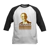 Barack Obama (Retro Brown) Kids Baseball Jersey