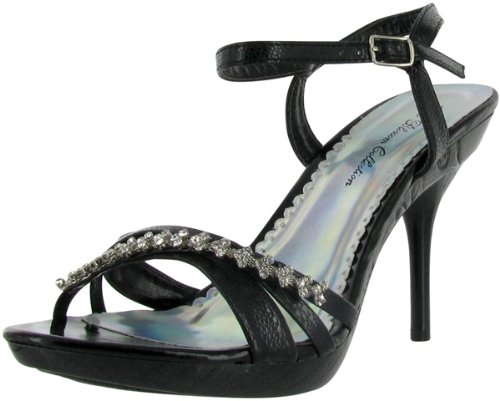 diamond open toe heels