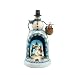 Jim Shore Heartwood Creek Snowman with Lighted Musical Revolving Kids Building Snowman Diorama Scene Figurine, 10-3/4 Inches