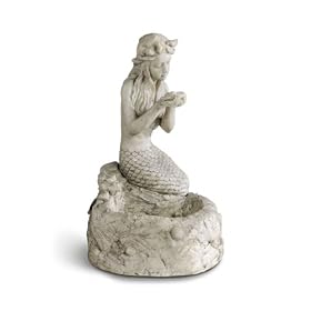 Mermaid Birdbath Statuary by