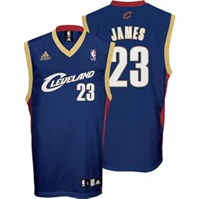 LeBron James Jersey: adidas Navy Replica #23 Cleveland Cavaliers Jersey