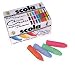 CHUNKY CHALK 40 HARD TO BREAK CHALKS IN 8 ASSORTED COLOURS J36