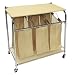 Triple Sorter Laundry Hamper - Buff Beige