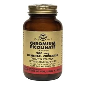 Solgar Chromium Picolinate 200 mcg Vegetable Capsules - 90 Capsules